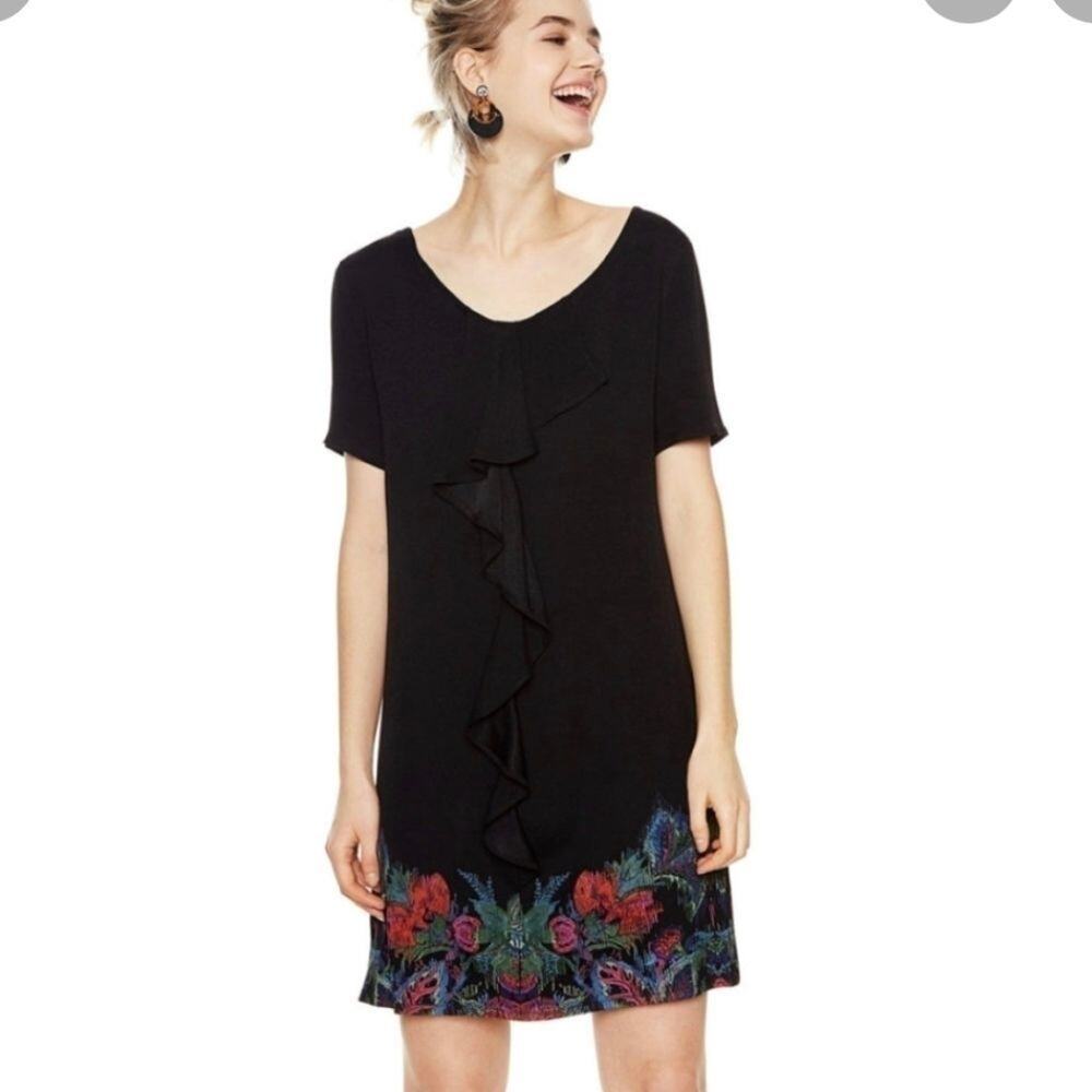 Desigual Vest_Octavio‎ ruffled dress size 36 US 4